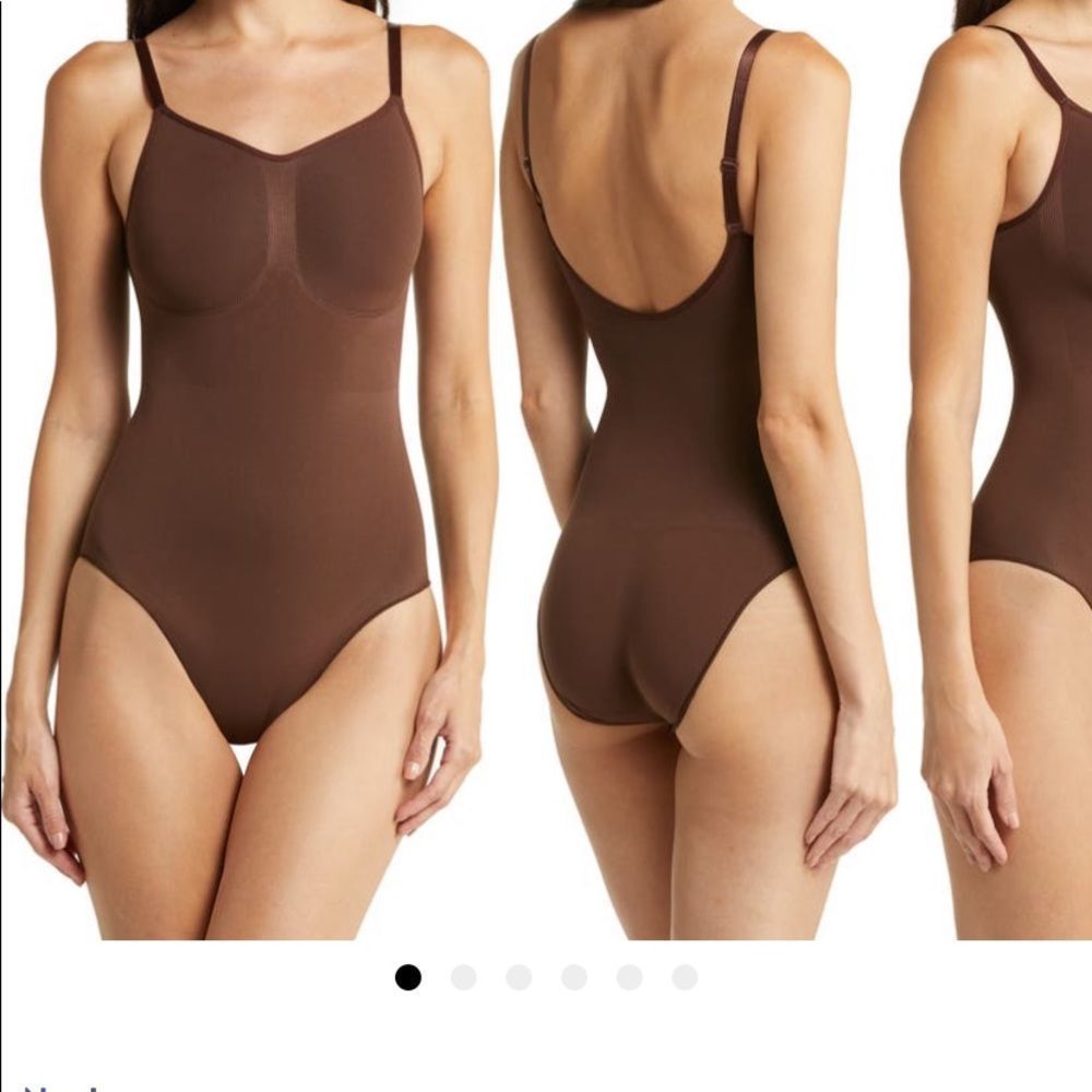 NWT Skims Sculpting Bodysuit with Snap in Cocoa - Picture 10 of 12